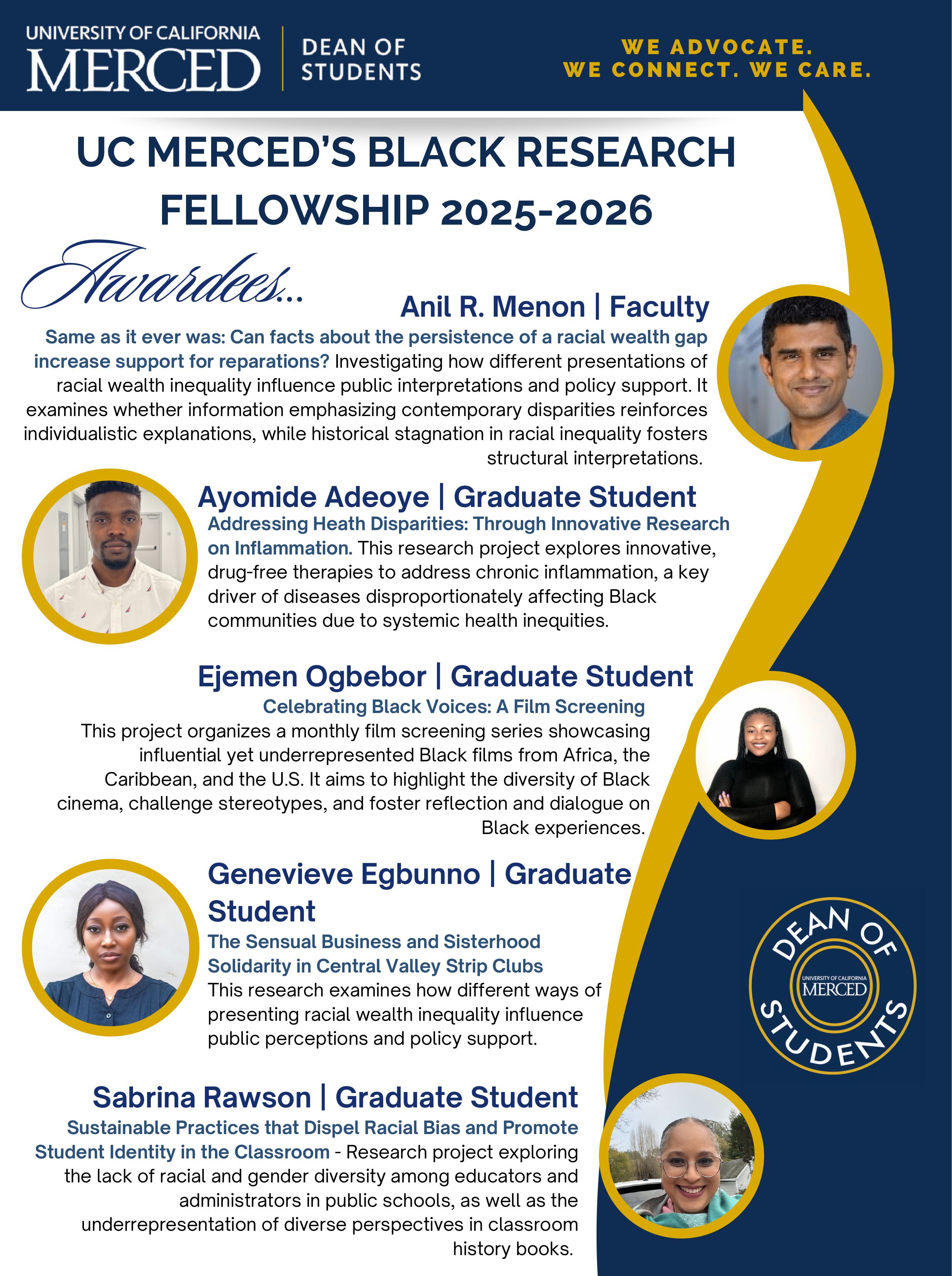 Black Research Awardees