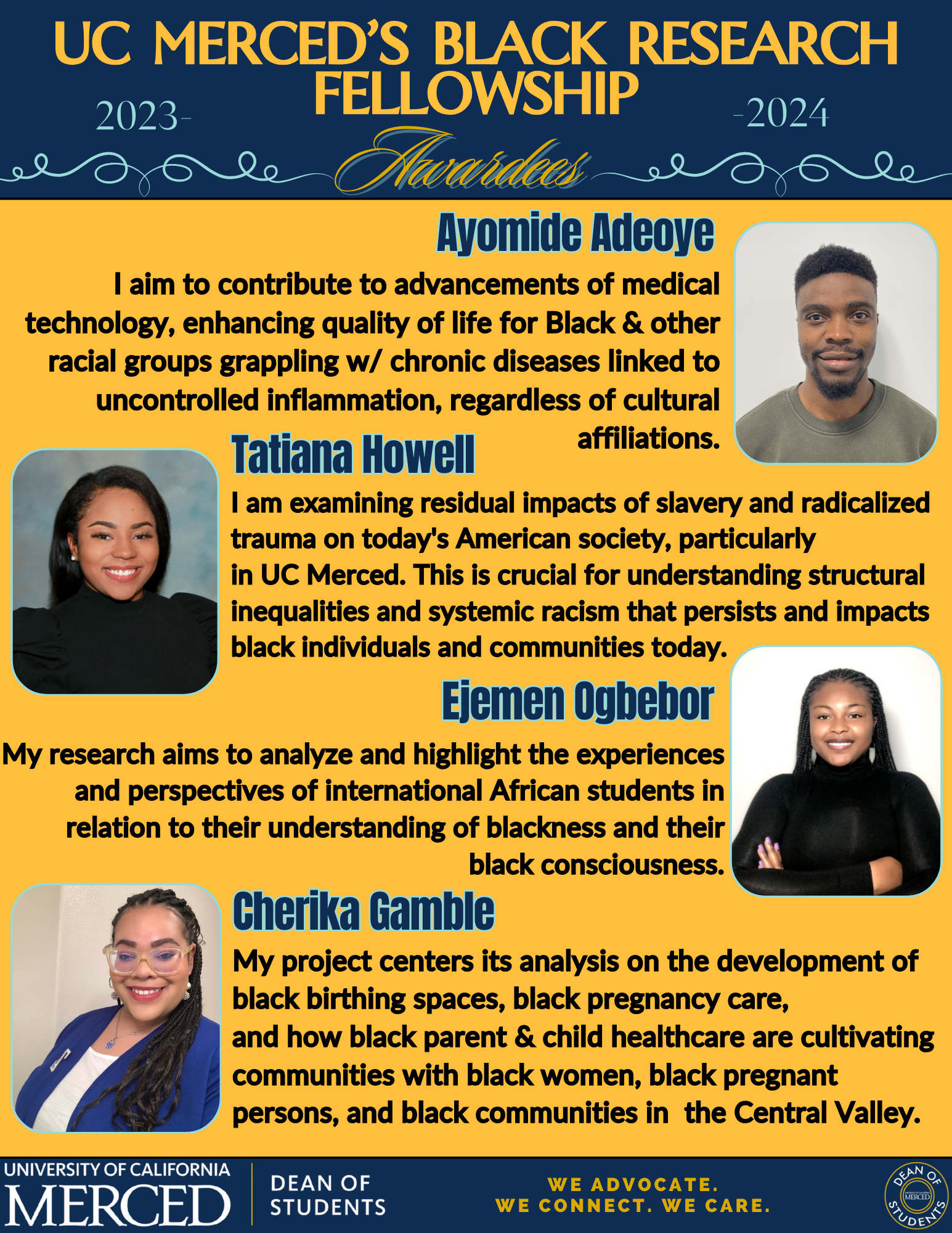 Black Research Fellowship Awardees